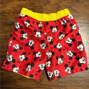 Disney Baby Mickey Mouse Yellow and White Mesh Shorts Baby 24 Months